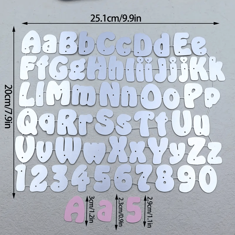 TEMU New 1pc Alphabet And Symbols Metal Template Metal Cutting Dies Mold Template Suitable For Scrapbooking, Photo , Embossing, Paper Cards