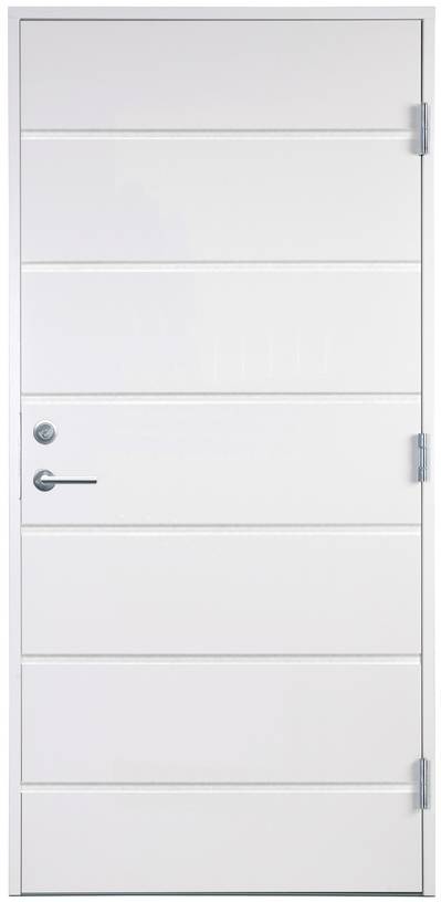 Ytterdörr Stockholm - utan glas 8x20 Högerhängd Vit NCS S0502-Y
