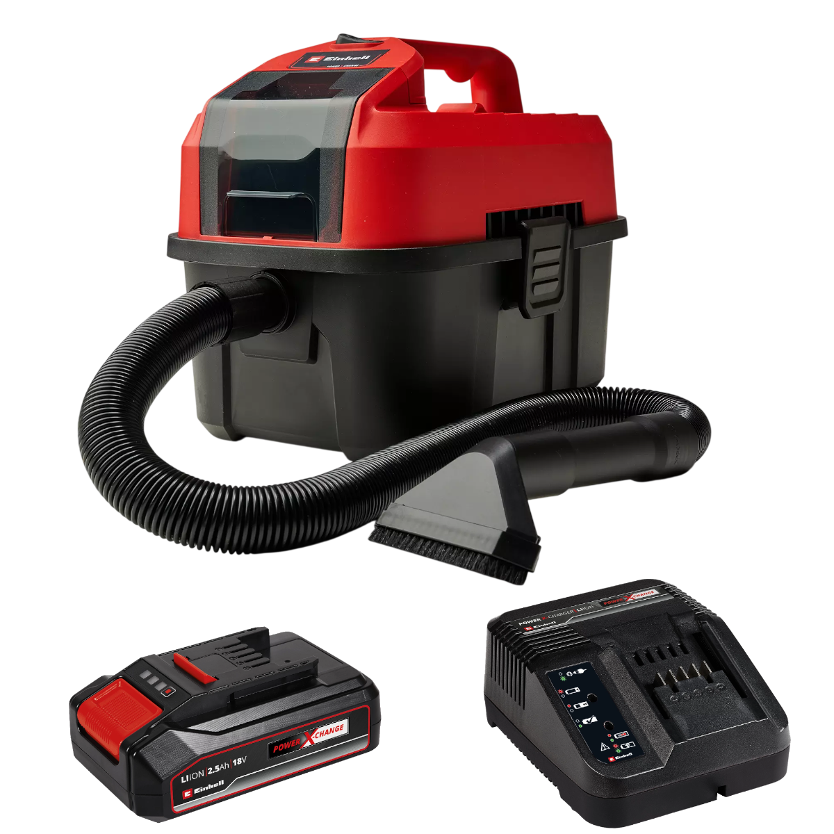 Einhell TE-VC 18/10 Li Våd-/tørstøvsuger med 2,5Ah batteri og lader