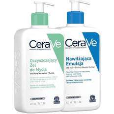Cerave Rengöringsgel och återfuktande emulsionsset 2 x 473 ml