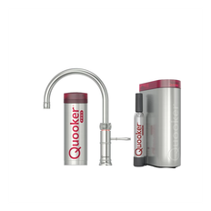 Quooker Classic Fusion Round Sæt M3l Rustfri Stål Inkl. Pro3 & Cube Beholder Q510980026-Q911610402