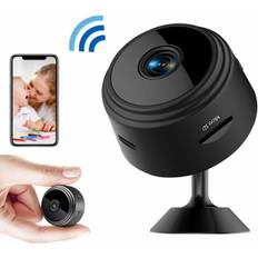 Mini Spy Kamera, 720P Trådløs Overvågningskamera med WiFi Optagelse Lang Batterilevetid Skjult Mikrofon Bevægelsesdetektion og Nattesyn Spy Cam