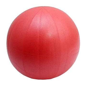 25cm uppblåsbara yoga boll träning fitness pilates boll balans träning gym pump yoga balans boll träning yoga ballon - Röd