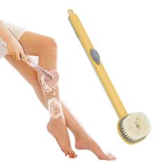 Long Handle Liquid Bath Brush Detachable Back Bath Scrubber Exfoliating Soap Dispensing Bath Brush gul