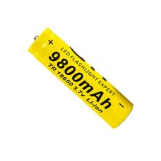 1 stk 18650 Batteri 3.7V 9800mAh Li-ion Genopladlig