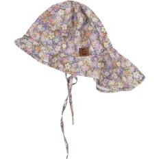 Mikk-Line Summerhat Long Neck Aop 53 (4/6Y) - Solhatte Bomuld hos Magasin