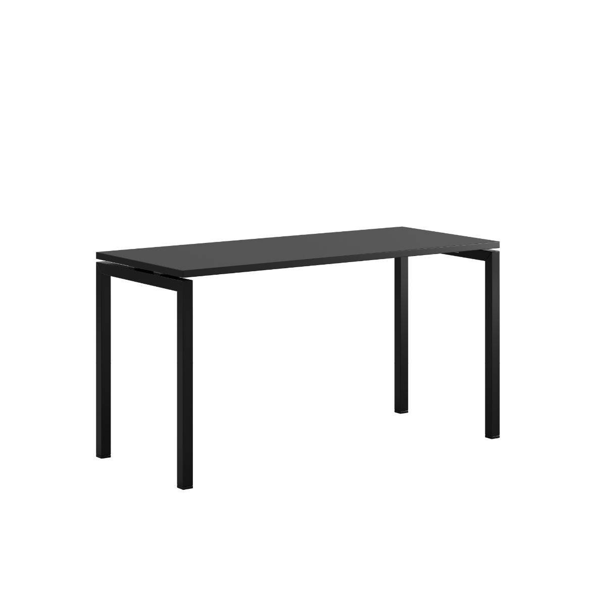 Luna U Bord 140x60cm - Sort -sort.