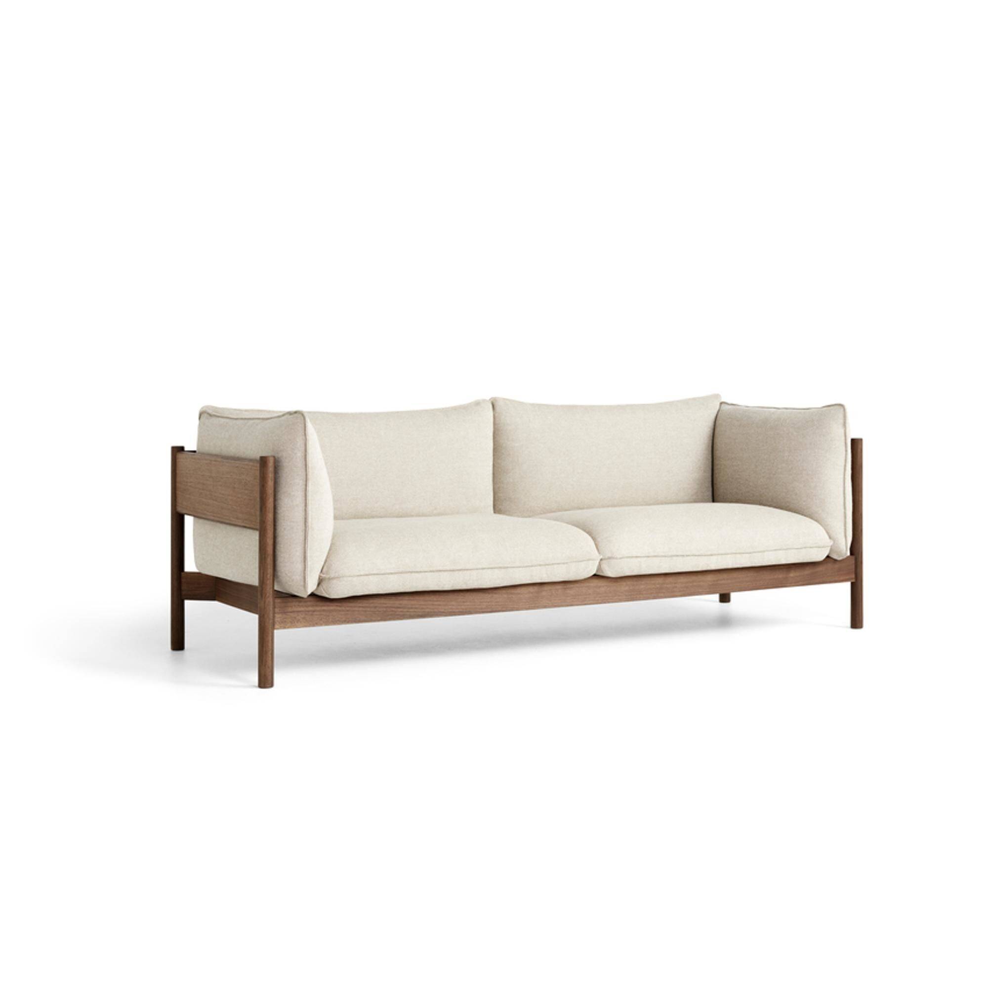 Arbor 3-sits soffa Valnöt/Hallingdal 220 - Valnöt / Beige