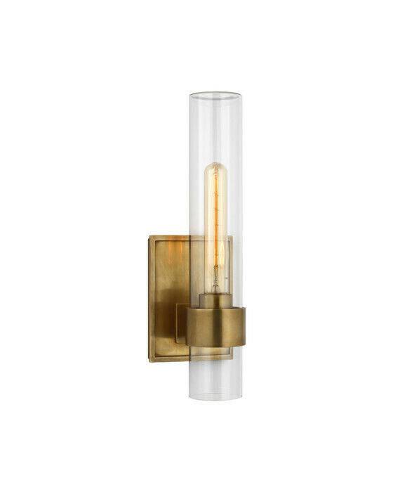 Visual Comfort Presidio 14" vägglampa utomhus antik mässing - Guld / Brun