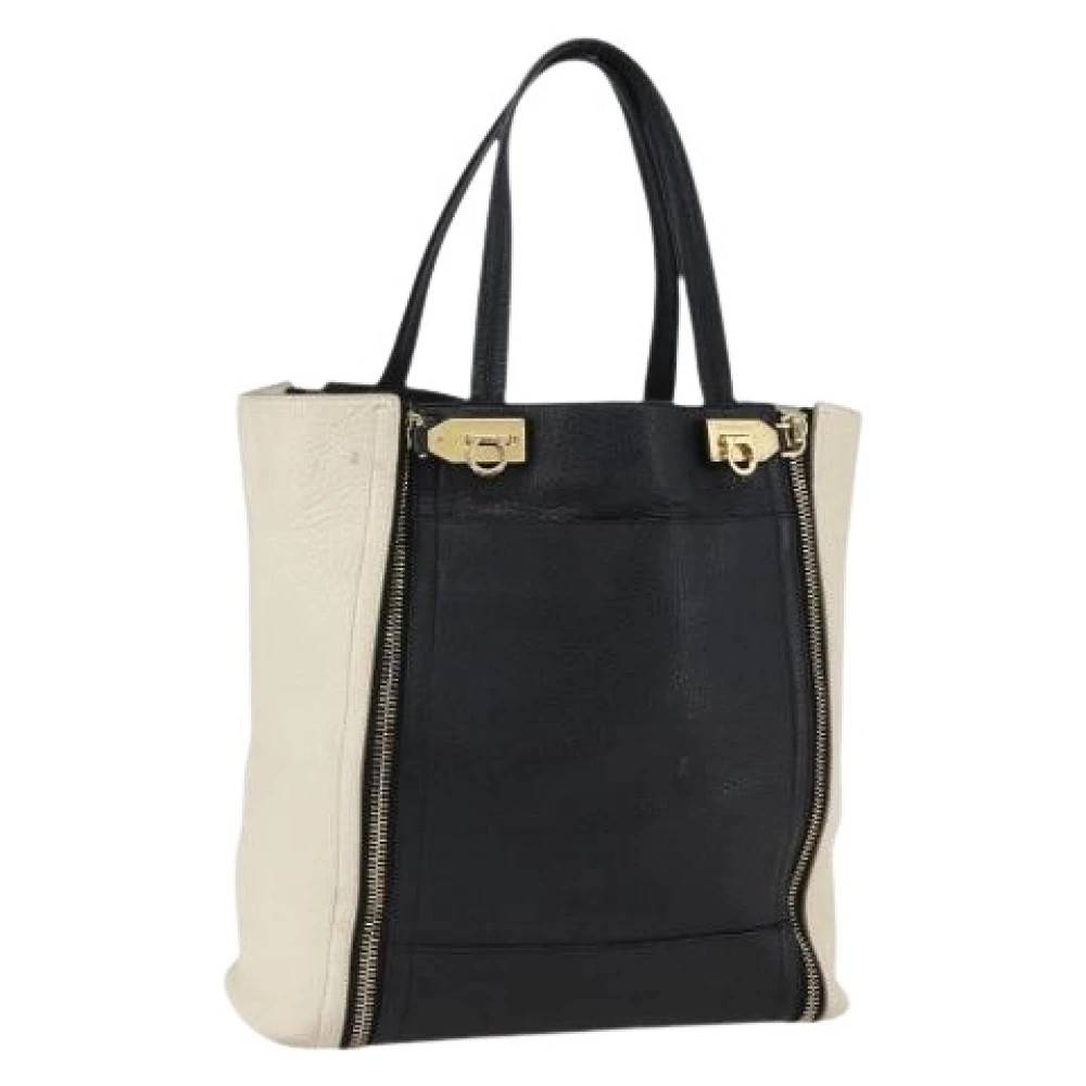 Salvatore Ferragamo Pre-owned Pre-owned Tote Bag - Vintage - Dame - Flerfarvet - ONE SIZE - Læder