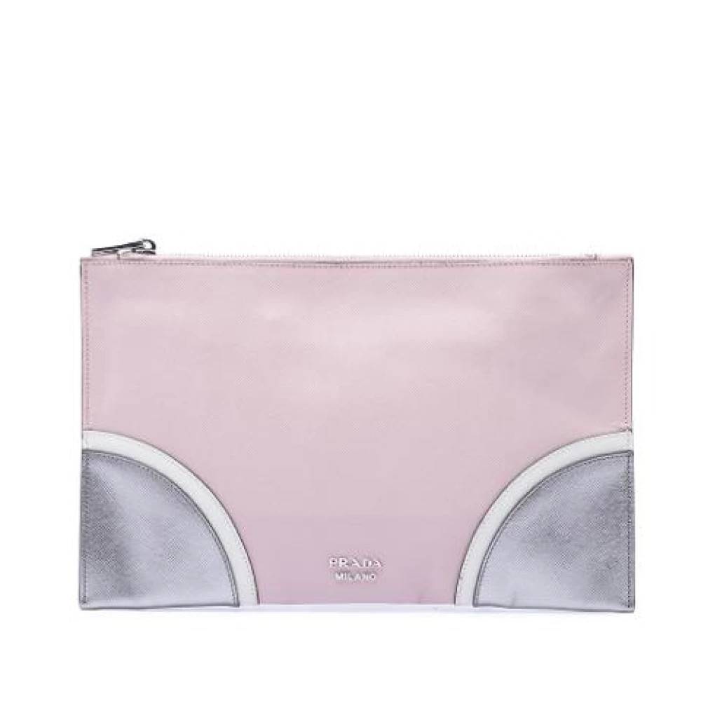 Prada Vintage Pre-owned Vintage Clutch - Vintage - Dame - Lyserød - ONE SIZE - Læder