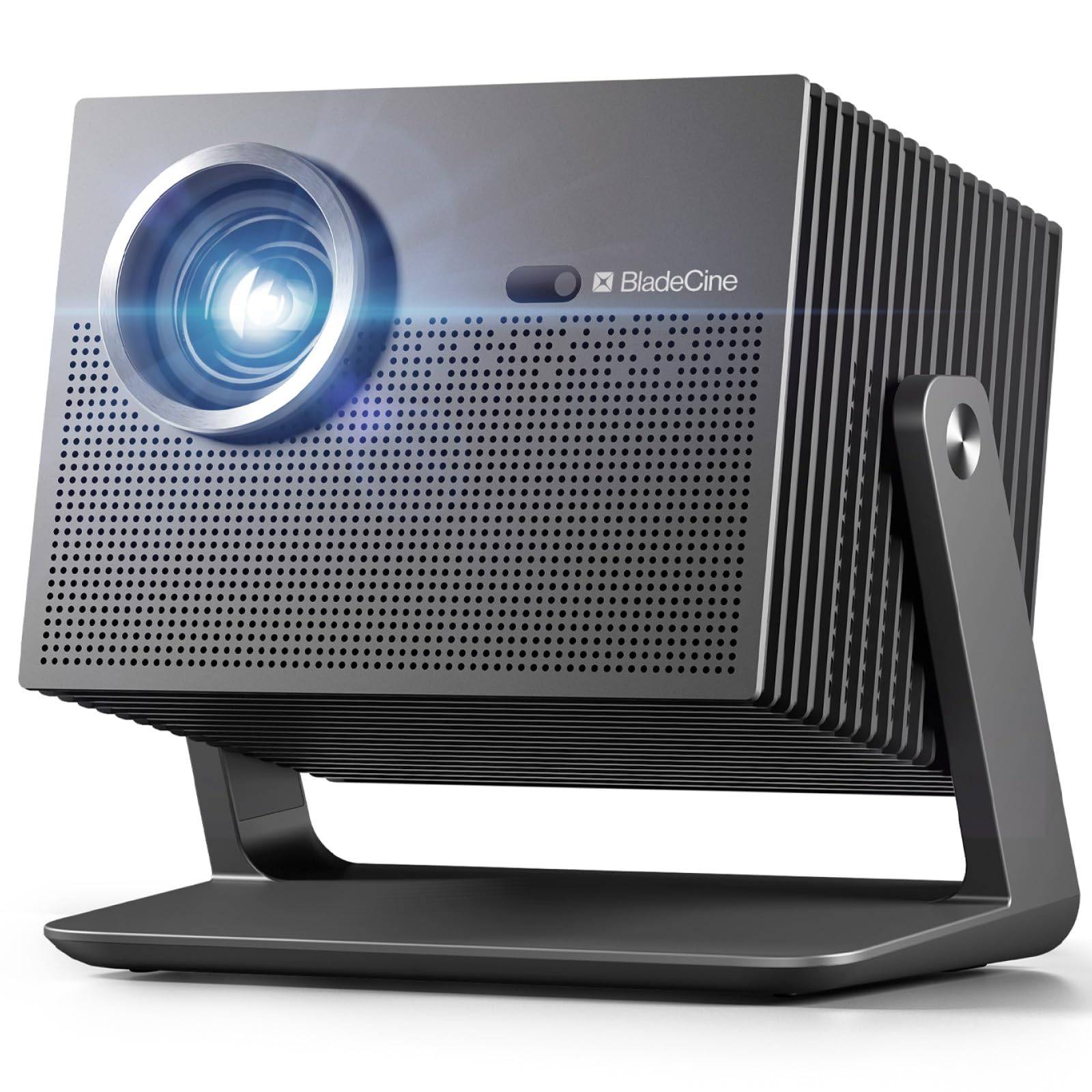 Bladecine Cube 600 Full HD Netflix Dolby Atmos 600 ISO Compact Ceiling Projector for Home Quiet Integrated Fully Automatic Keystone Portable for svart