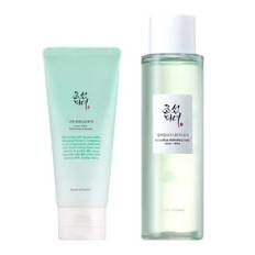 Beauty of Joseon Green Plum Refreshing Cleanser & Green Plum Refreshing Toner AHA + BHA 100 ml + 150 ml