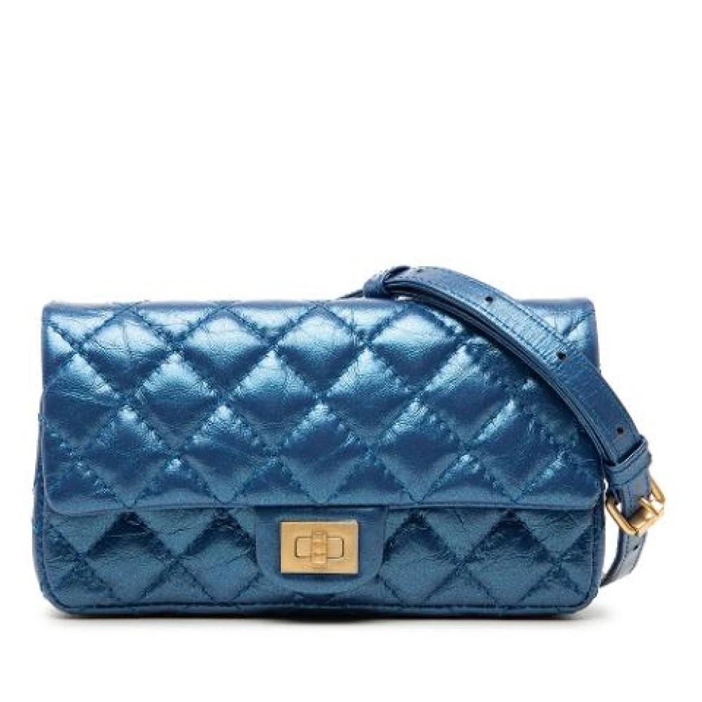 Chanel Vintage Pre-owned Læder chanel-tasker - Vintage - Dame - Blå - ONE SIZE - Læder