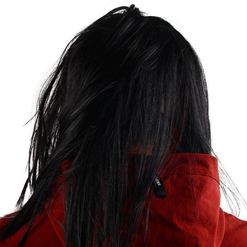 Realistisk Läskig Halloweenmask Spöklik Helface Mask Spöke Cosplay Mask Blodig Kreativitet Långhårig Demonmask Gåva black