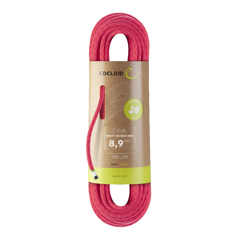 Edelrid Swift 48 Eco Dry 8,9mm - Multi-standard rep Pink 30 m