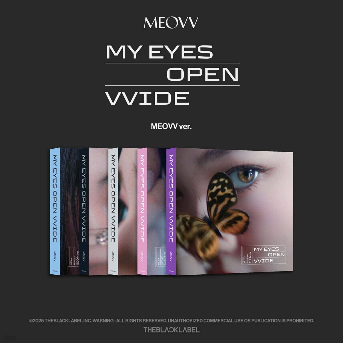 MEOVV - 1st EP ALBUM 'MY EYES OPEN VVIDE' [MEOVV ver.][1 of 5 versions sent at random]