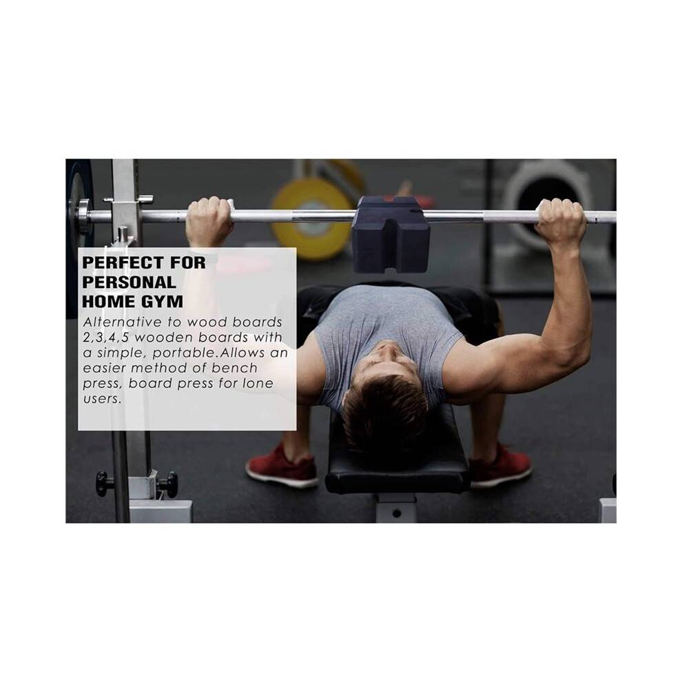Bench Press Block Press Blocks Boards, Adjustable 2-5 Bench Board, Home Gym Workout Fitness Accessories for Press A