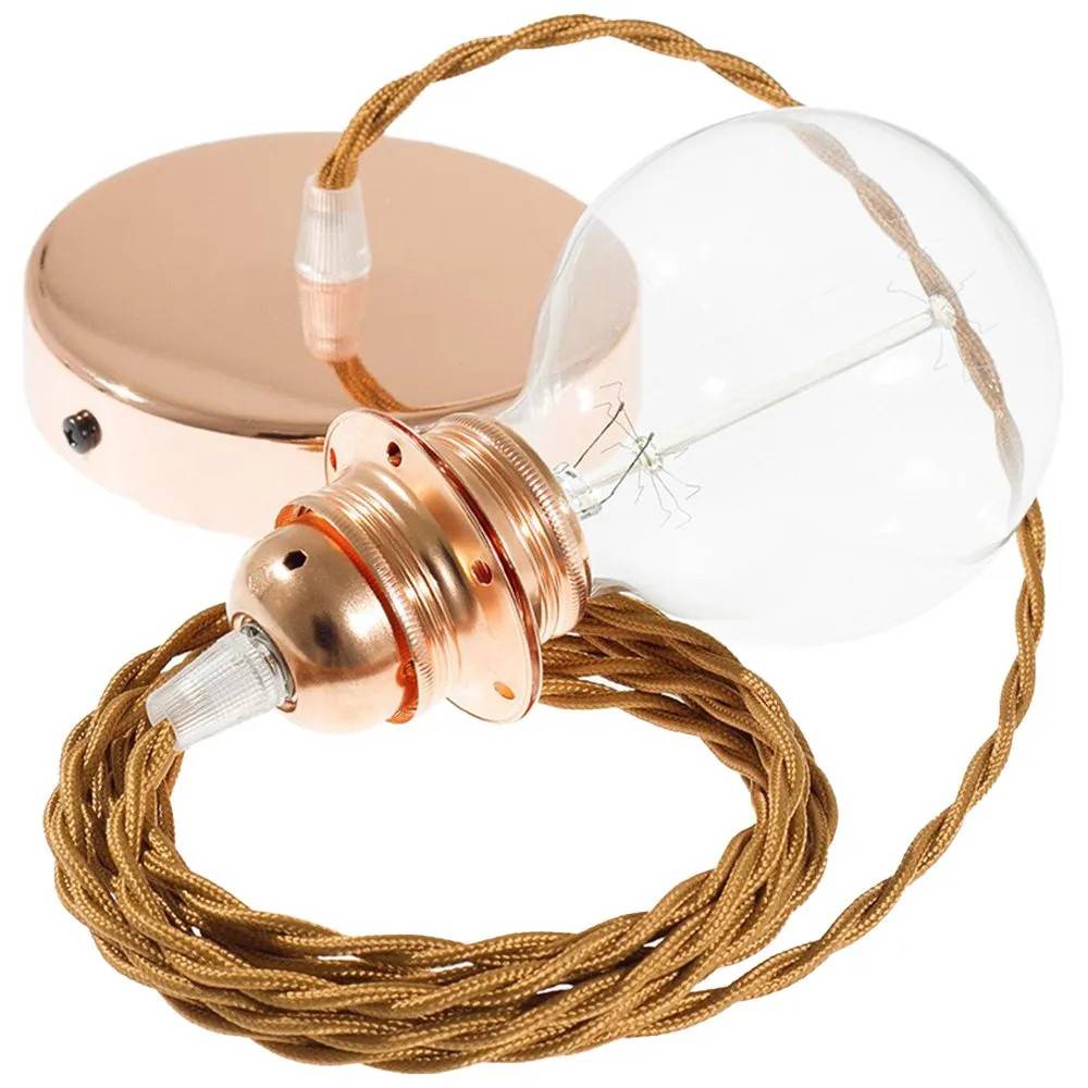 Creative Cables Tm22 Diy 50 Cm Hængende Lampe Pendel Til Lampeskærm