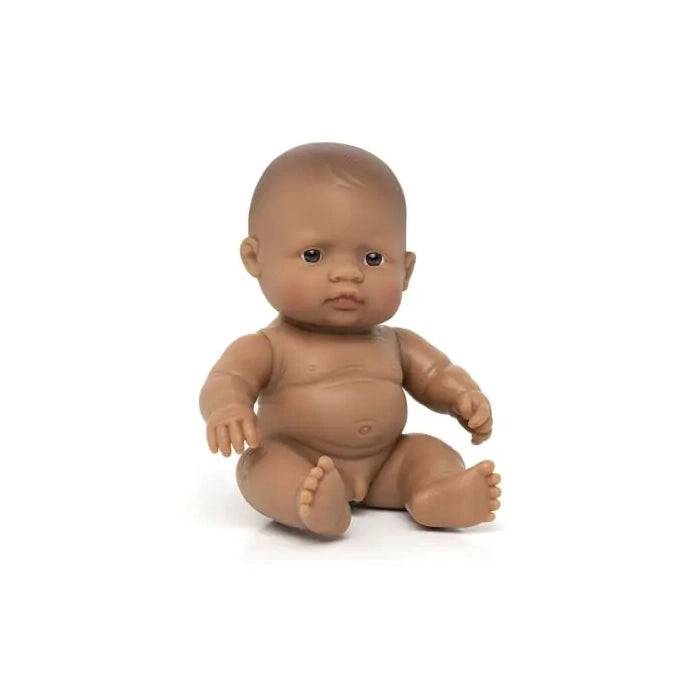 Miniland - Babydukke - 21 cm - Latinamerikansk - Dreng.