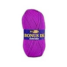 Hayfield Bonus DK dubbelt stickgarn, neonlila (551), 100 g av Sirdar