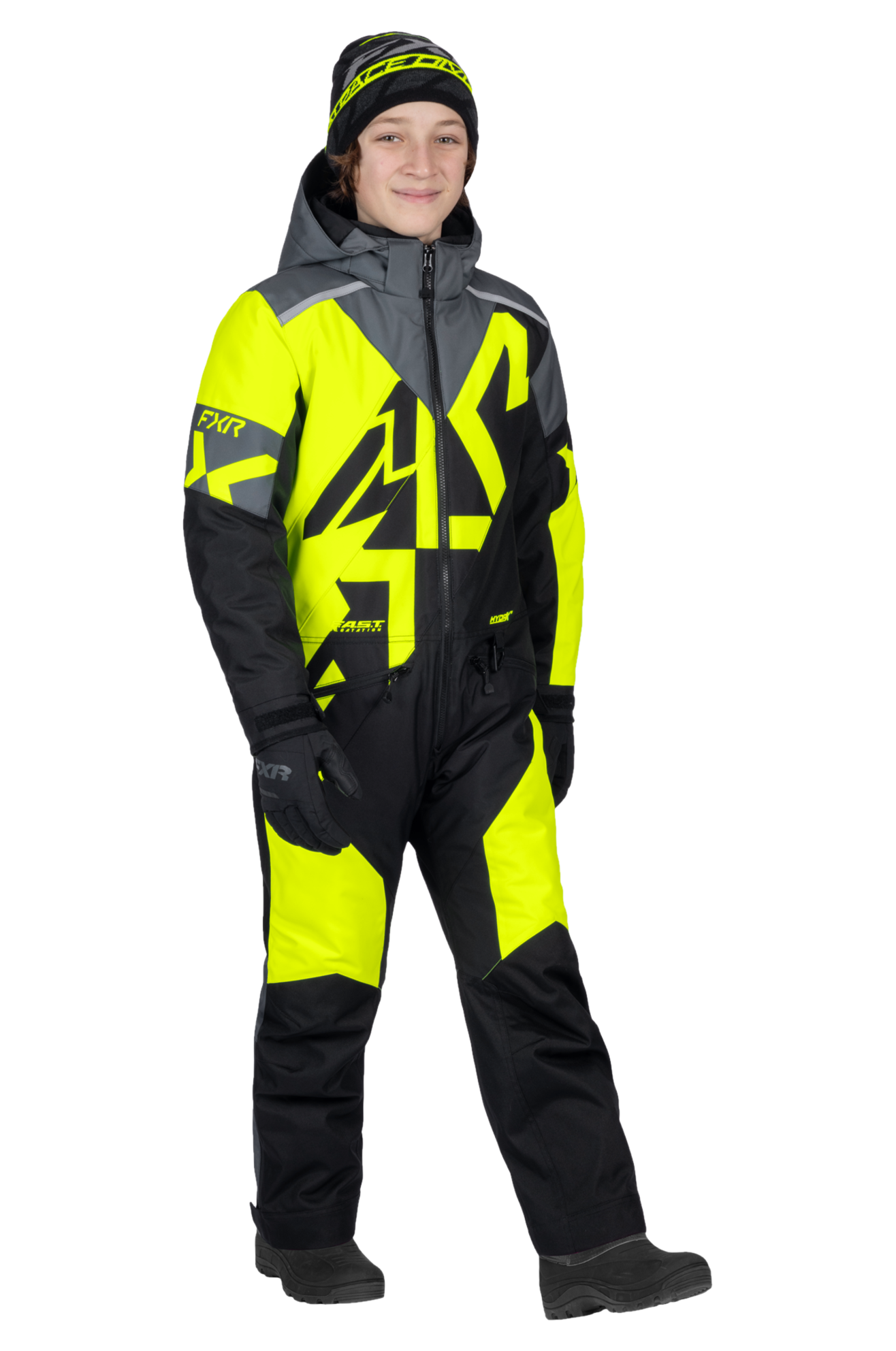 Heldragt FXR Cold Cross CX 26 Junior Sort/Hi-Vis12 - Hi-Vis - 12