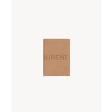 SAINT LAURENT passport case in vegetable-tanned leather