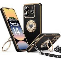 Coque de protection - Xiaomi - Redmi Note 14 5G - Silicone Ultra Slim - Cordon - Anneau Rotatif