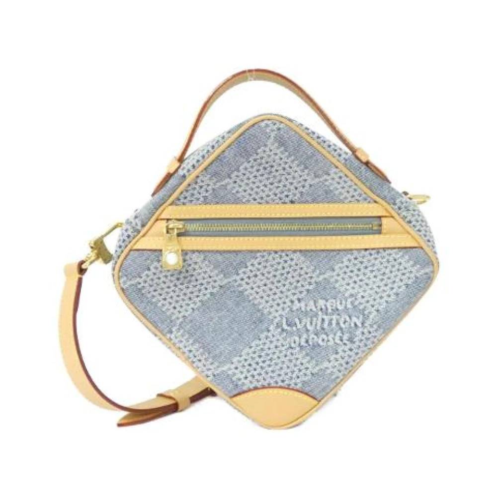 Louis Vuitton Vintage Pre-owned Mini Bag - Vintage - Dame - Blå - ONE SIZE - Bomuld