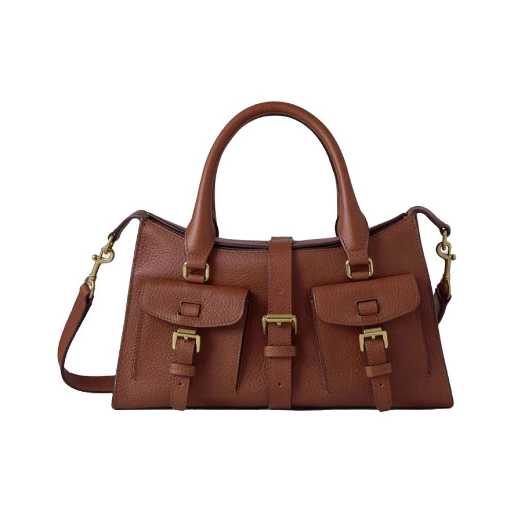 Mulberry Hh9978-730G110 Roxanne Skuldertaske - Tasker - Dame - Brun - ONE SIZE - Uld