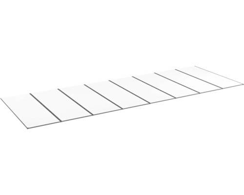Kanalplasttak komplett HALLE Isolux bärande profiler klar 16x1050x4500 mm 8st skivor