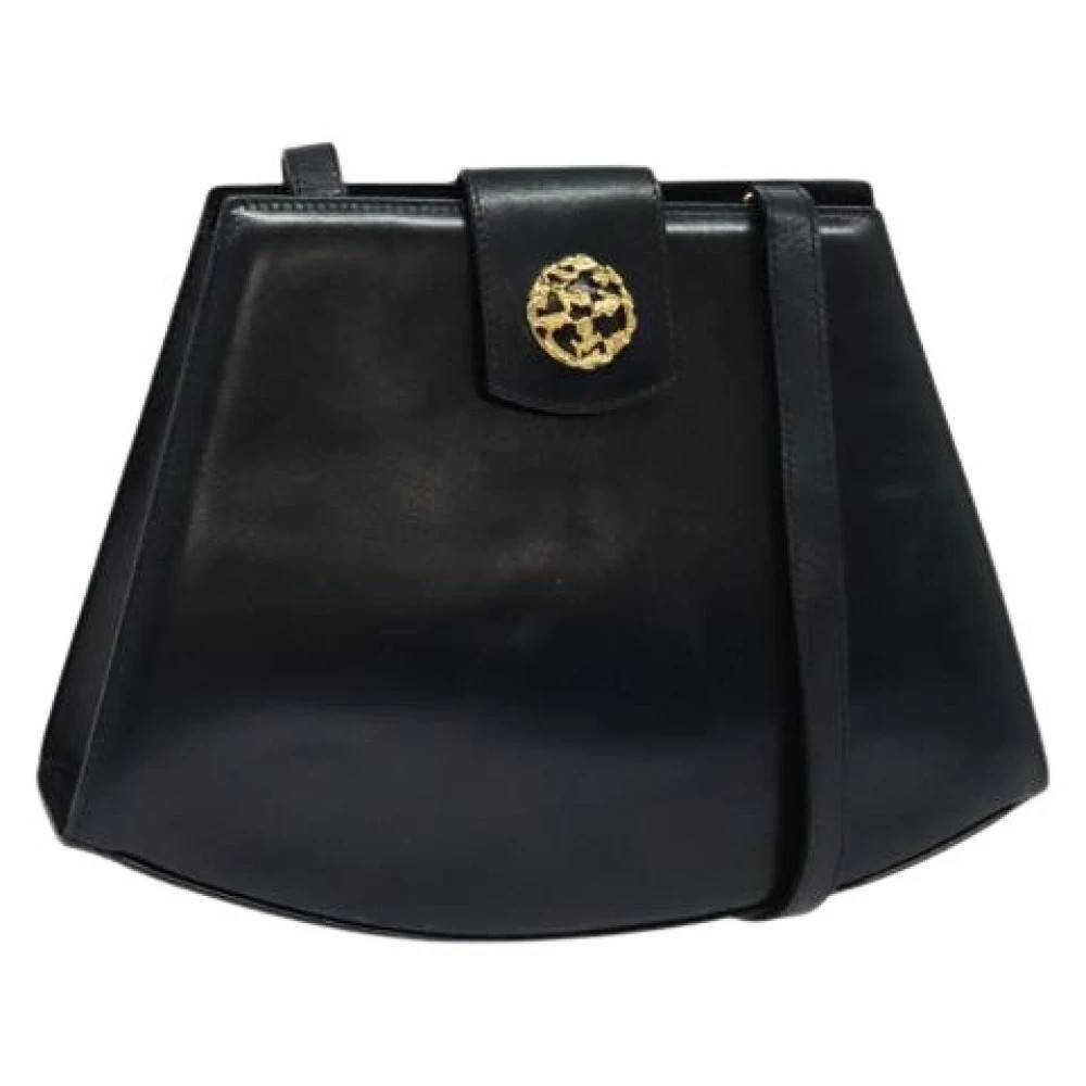 Salvatore Ferragamo Pre-owned Pre-owned Leather Skuldertaske - Vintage - Dame - Sort - ONE SIZE - Uld