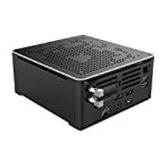 4K Mini PC, HTPC, NUC, Small Server, Support Proxmox, Vmware, ESXI, KODI, Intel XEON E-2186M, HUNSN BY02, DP, HDMI, TYPE-C, 2 x LAN, Barebone, NO RAM, NO Storage, NO System