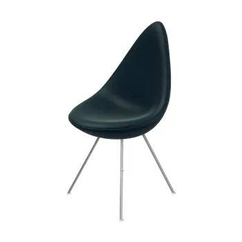 3110 Dråben af Arne Jacobsen Fuldpolstret / Grace læder / Sort - Jacobsen Plus