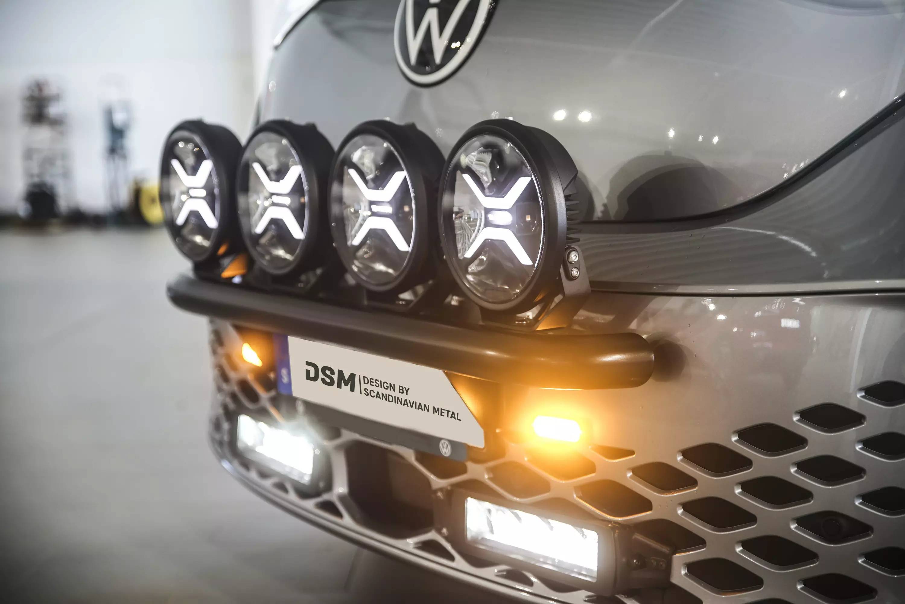 Extraljusbåge 60mm Volkswagen ID Buzz Blankpolerat rostfritt stål