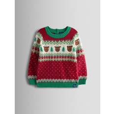Jojo Maman Bébé JoJo Maman Bébé Gruffalo Red Fair Isle Jumper