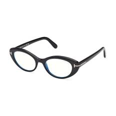 Tom Ford FT6092-B 001 Blåa-Light Block 50 Svarta Glasögon (Endast Båge) Kvinna