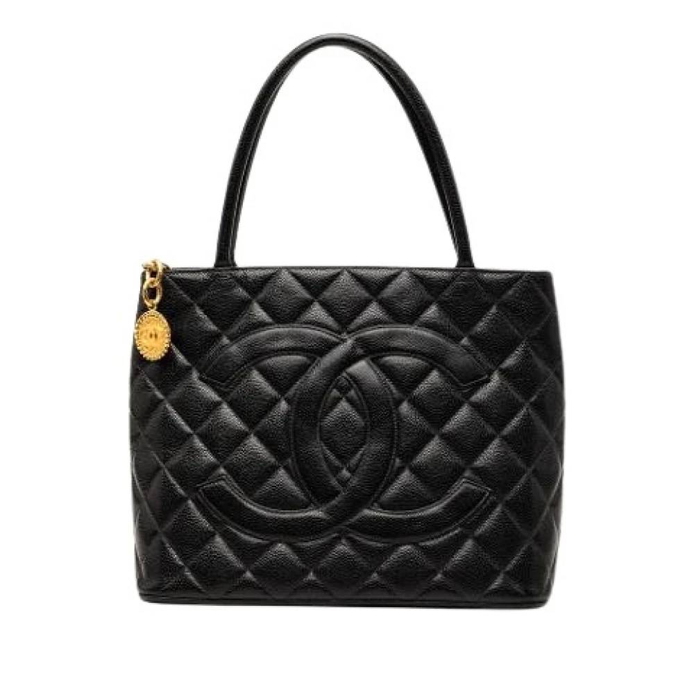 Chanel Vintage - Pre-owned Quilted Caviar Leather Tote Bag Vintage - Dam - ONE Size - Läder