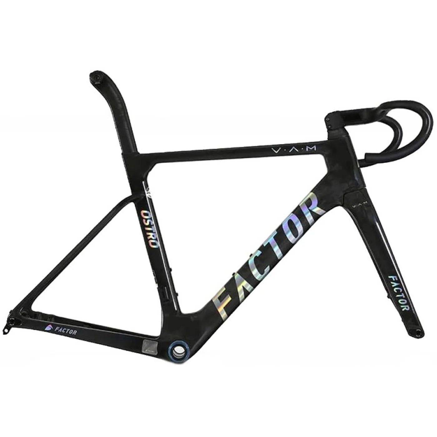 Factor Ostro VAM Frameset 2024 - 021 / 49 / carbonio/nero lucido chrome (49)