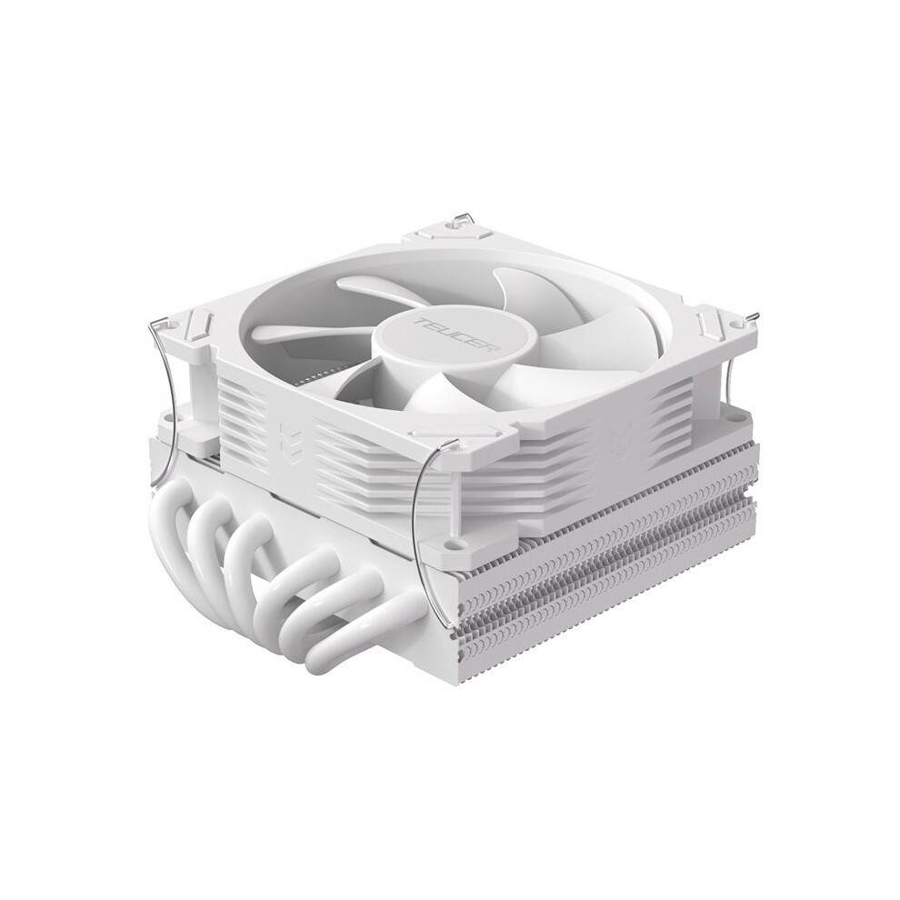 TEUCER TE-55 CPU Cooler 6 Heat-Pipes CPU Air Cooler with 15mm Thickness Slim Fan LGA1700/1200/115X/2011/AM5/AM4 White