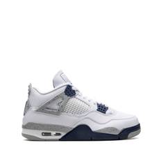 Jordan - Air Jordan 4 Midnight Navy sneakers - unisex - läder/gummi/Tyg - 7.5 - Vit