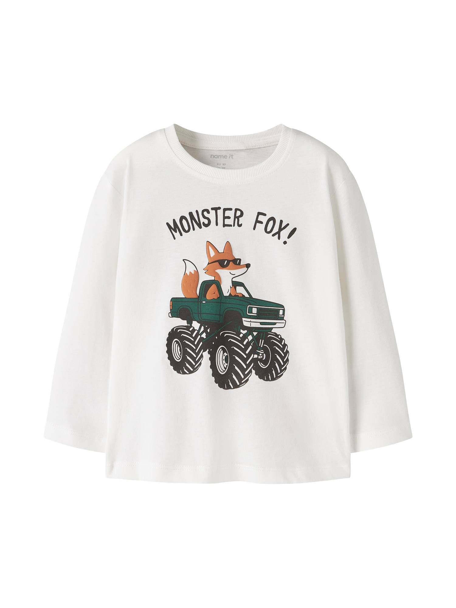 NAME IT T-shirt 'NMMVAGNO' gran / hummer / svart / vit