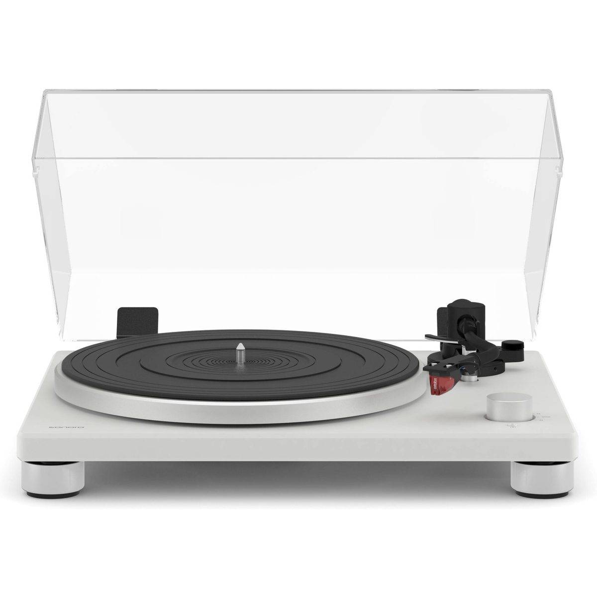 Sonoro Platina matt vit - Vinylspelare, Manuell, Inbyggd förförstärkare, MM, Remdrift, 33 varv, 45 varv, Pickup ingår