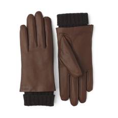 HESTRA Megan 14490 skind handsker - chestnut brune - 7 / brun