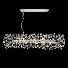 Lumiere Bridestowe 10 Lamp Oblong Linear Pendant in Polished Chrome &a