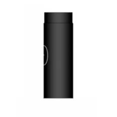 Rökrör Kaminex Rak med Sotlucka Svart Ø150 mm Längd 500 mm