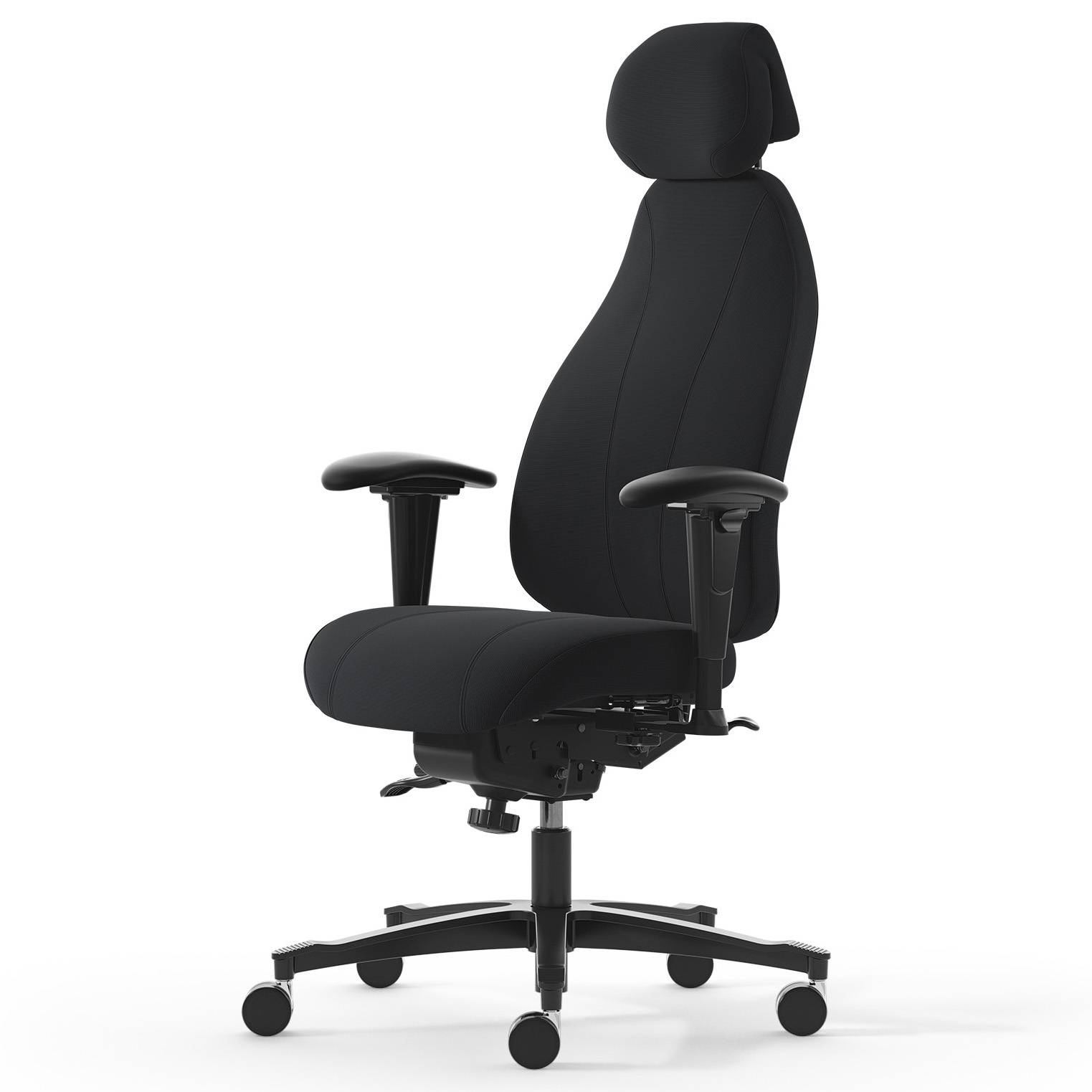 Malmstolen 4000 Hög – ergonomisk kontorsstol med armstöd, nackstöd & DUX-sits