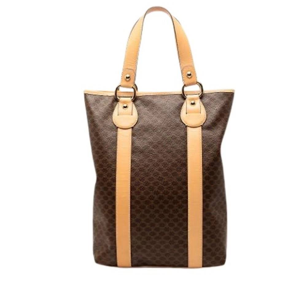 Celine Vintage Pre-owned Canvas Tote - Vintage - Dame - Brun - ONE SIZE - Læder