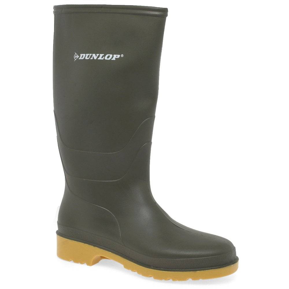 Dunlop Dulls Childrens Wellington Boots Colour: Green, Size: 10