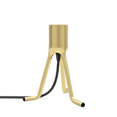 Lampfot Tripod Borstad mässing - 18cm